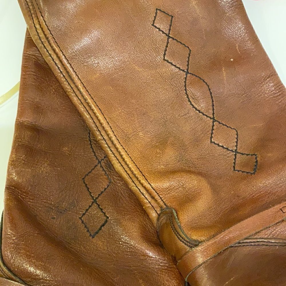 Vintage Wrangler Western Hippie Boots 70s 80s Boho A8 - Picture 14 of 14